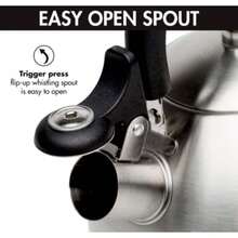 2.5L Stainless Steel Whistling Kettle Heat Resistant Handle Scratch Rust Proof Durable Stove Pot For Home Kitchen Daily Boiling Water Use - View 2