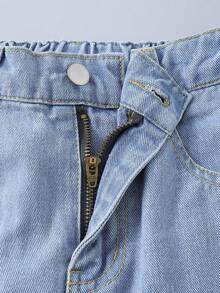 Fashionable Tween Boys Denim Jeans Spring Autumn Winter Long Pants - Light Wash - View 7