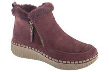 Skechers Wilshire Blvd - Fresh Zip - Burgundy Winter Boots Womens - Maroon - View 1