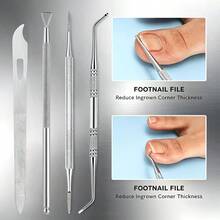 6 In 1 Stainless Steel Pedicure Tools Set, Professional Foot Care Kit Dead Skin Callus Remover Ingrown Toenail Cleaner Cuticle Trimmer With Portable Storage Box For Home Salon Use - Multicolor - View 5