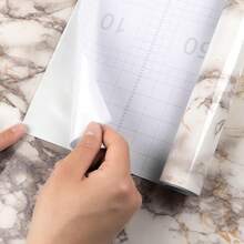 Marble Pattern Kitchen Oil-Proof Film, Stove Waterproof & Moisture-Proof Self-Adhesive Wallpaper, Countertop & Cabinet Renovation Tile Sticker - 1PC - View 6