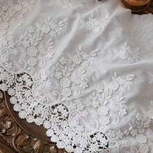 1 Yard Hollow Lace Trim 35cm Wide Sewing Accessories DIY Garment Decoration - Multicolor - View 10