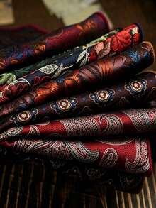 1 Buah Sapu Tangan Saku Pria Gaya Retro Inggris – Sapu Tangan Jas Bermotif Serbaguna, Elegan untuk Bisnis, Acara Formal, Pernikahan & Pesta - sapu tangan saku - View 5