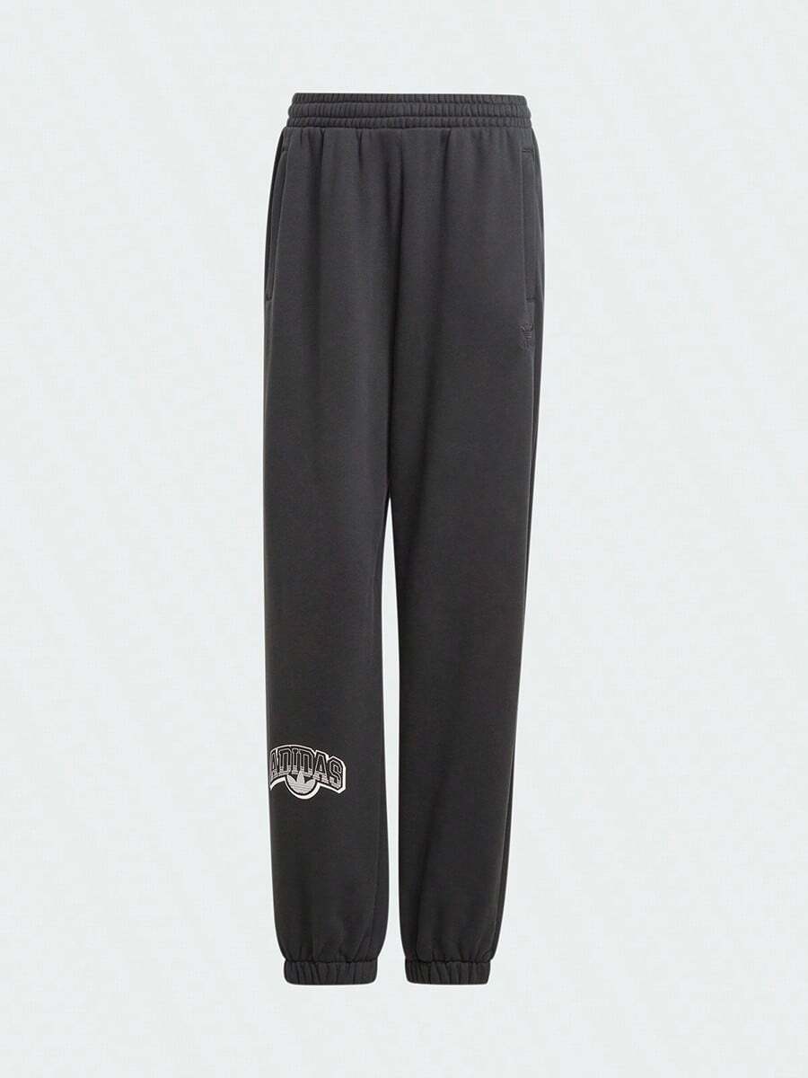 Adidas Women's Loose Cuffed Athletic Pants, All-Season Casual Sports Long Pants IS2350 - Black - View 1
