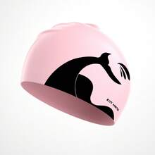 1pc Fishtail High Elastic Silicone Ear Protection Non-Tight Long Hair Waterproof Swimming Cap - Multicolor - View 7