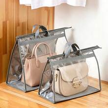 Bolsa organizadora colgante con cubierta de polvo transparente, bolsa a prueba de humedad para guardar bolsos - Multicolor - Ver 2