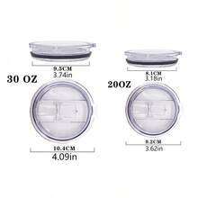 1/2pcs-Set Car Cup Lid Fits 20oz And 30oz Universal Car Water Cup Replacement Lid - Multicolor - View 4