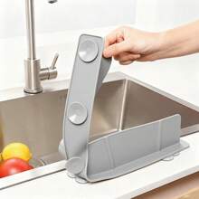 Silicone Splash Guard With Suction Cup, Water Barrier For Sink Edge And Faucet, Non-Slip Waterproof Kitchen Counter Splash Shield - Multicolor - View 11