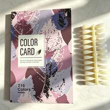 160/216/320 Color Nail Polish Color Chart Book, With Blank Nail Color Test Strips Nail Polish Display Album, Professional Nail Salon Color Chart Display Board, Suitable For Nail Art Supplies - Multicolor - View 14