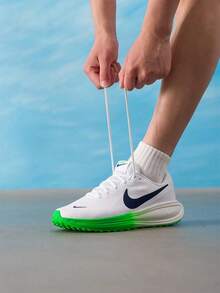 Nike Men's Running Shoes 2026 New White & Green Colorblock Mesh Breathable Running Shoes HJ9198-111 - White/Green - View 2