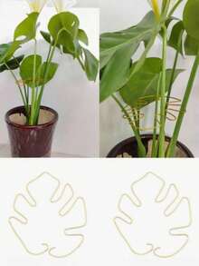 [1-3pcs]Anti-Tip Plant Support Stand, Durable Tortoise Shell Shaped Bamboo Plant Support, Green Plant Fixing, Flower Stand Plant Stem Support - Suitable For Climbing Plants, Gardening Plant Support Stand, Lattice Support With Golden Plant Stems - Stable Grip, Unique Climbing Plant Design - A - View 11