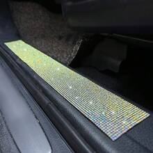 1pc Car Threshold Decoration Strip With Diamond Inlay Car Threshold,Car Anti-Collision Tape Door Edge Sticker DIY Car Accessories - A - View 9