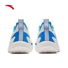 Anta Heat Wave 4 Non-Slip Wear-Resistant Cushioning Professional Basketball Shoes Men's Low-Top Athletic Shoes - White/Blue-1 - View 4