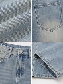 Boys' Fashion Denim Long Pants, Spring/Autumn/Winter New Style For Big Kids - Medium Wash - View 8