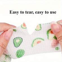 10 Rolls Fruit Pattern Pet Protective Bandage, Breathable Anti-Dirt Bandage, Dog Joint Protection, Paw Pad Protection Wrap, Suitable For Dog Foot Wrapping, Anti-Scratch - Multicolor - View 2