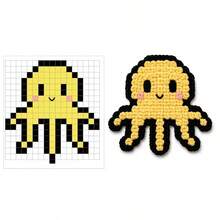 [DIY Pixel Bead Crochet Kit]Pixel Octopus Crochet Kit, Suitable For Beginners Adult Handmade Semi-Finished Product Set. Includes Full Set Of Tools (Random Color Accessories) And English Guide. No Bead Template Needed. Crochet To Get Pixel Style, Can Make Keychains, Pendants - DIY Crochet Kit - View 9