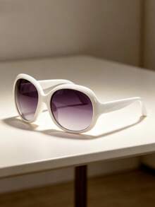 Large Frame Fashion Glasses Women's Fashion PC Plastic Oversized Driving Ladies' Glasses - Multicolor - View 5