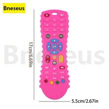 Bneseus 1pc Soft Silicone Teething Toy For Newborns, Baby Sensory Chewing Teether, Suitable For Boys And Girls, Halloween Gift, Christmas Gift - Remote Control - View 7