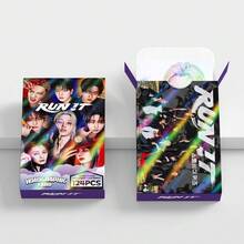 127張/124張(60張Lomo卡+64張貼紙) <RUN IT> 全息照片卡套組，SKZ新專輯雷射Lomo卡雙面照片卡貼紙，K-Pop粉絲收藏禮品周邊 Yong-Bok Collection 閃卡貼紙 - 彩色 - 查看 5