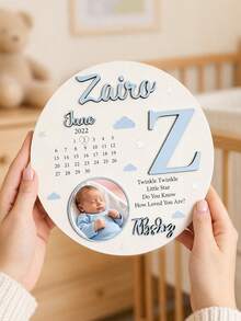 Plakat Kenang-Kenangan Kelahiran Kustom, Dekorasi Pengumuman Kelahiran Bayi yang Dipersonalisasi, Plakat Kenangan Foto yang Disesuaikan, Hadiah Bayi Baru Lahir dengan Nama yang Dapat Disesuaikan, untuk Bayi Laki-laki dan Perempuan - Gaya A - View 5