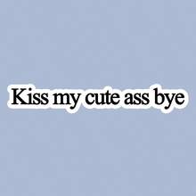 汽車貼紙 Kiss My Cute Bye－乙烯基貼紙，適用於汽車、筆記本電腦、水瓶等，汽車配件貼紙 - 吻別 - 查看 7