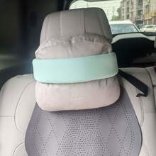 1pc Adjustable Head Rest Strap For Travel | Comfortable, Convenient Storage, Universal Fit, Made Of Polyester Fiber, Sponge Filled. - Ice Silk Style - View 15