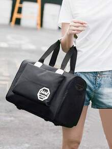 男士旅行包，可用作輕便行李箱，方便商務出差，大容量並附鞋類收納隔層，運動風手提包 - 彩色 - 查看 1