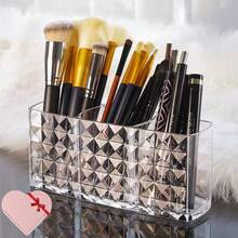 Multifunctional Cosmetic Skincare Lipstick Makeup Brush Pen Storage Box Portable Container Desktop Organizer - A - View 7