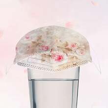 10/5pcs Elegant Floral Style Women's Face Masks, 3D Breathable Decorative Face Covers - Multicolor - View 7