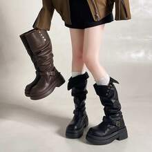Women Knee-High Boots - Black - View 4