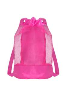 3pcs Colorful Foldable Shell-Shaped Storage Bags, Adjustable Mesh Beach Bags, Suitable For Picnic, Beach, Camping, Durable Fabric, Multi-Compartment Camping Gear Storage Bags, Eye-Catching Shell Design, Adjustable Shoulder Strap Beach Tote Bags - Multicolor - View 17