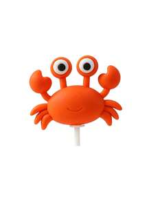 1pc Unisex Children Shark Crab Jellyfish Soft Decoration, Used For Dessert Table Decoration, Ocean Style Cake Decoration, Suitable For Baby Shower And Birthday Party - Multicolor - View 12