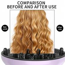 Universal Hair Dryer Diffuser Attachment, Fits 1.5" To 3.15" Hair Dryers, Professional Salon Use, Suitable For Curly Hair, Lightweight, Blue/Purple/Black/White - View 5