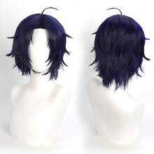 Yewell Blue Cosplay Wig Role-Playing Headgear Daily Series Japanese Cosplay Headgear Series Multi-Style Interpretation Of Cartoon Anime Suitable For Private Parties Daily Role-Playing Halloween - Navy Blue - View 1