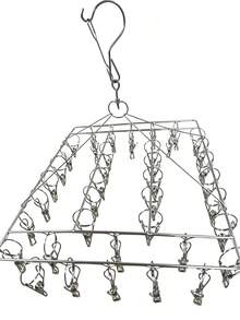 Ever Blooming 20/40 Clips Windproof Drying Rack, Socks & Underwear Hanging Storage Rack, Multi-Functional Hooks, Suitable For Home And Retail Scenarios, Back To School Season Drying Rack, Home Decor - Multicolor - View 11