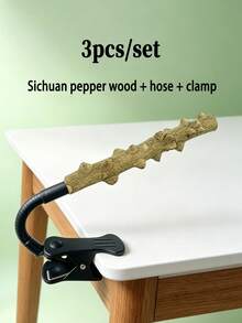 Multi-Function Clip-On Bird Perch, Flexible And Bendable, With Clip Base, Parrot Training Stand, Heavy-Duty Clip Base, Comfortable Cotton Rope Wrapped Perch, Suitable For Small Pet Birds, Portable Travel Training Platform, Applicable To Desktop, Bird Cage, Windowsill - Multicolor - View 8