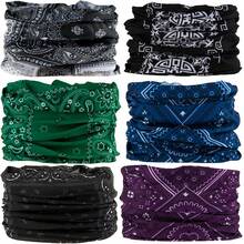 6 buah Syal Leher Motif Paisley, Masker Elastis Tanpa Jahitan, Ikat Kepala, Penutup Kepala Bunga Bohemian, Penutup Kepala Multifungsi untuk Berkendara Motor, Memancing, Olahraga Luar Ruangan, Unisex - MultiWarna - View 4