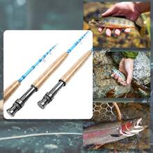 Portable Telescopic Carbon Fiber Fly Fishing Rod For Trout Bass,1.98m/2.1m/2.4m,Folded Length 45cm,Easy To Carry - Blue - View 11