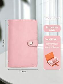 1pc 100-Page Loose-Leaf Envelope Money Saving Binder, Savings Plan Book For Men & Women, Wallet Essentials, Women's Wallet, Men's Wallet & Card Holder - Multicolor - View 10