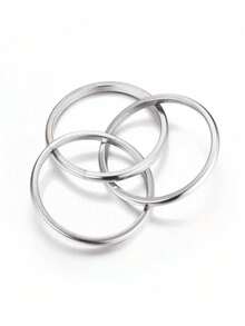 1pc Fashionable Ring Women's Wedding Anniversary Accessory Gift - 1# - View 3