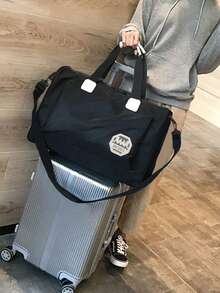 男士旅行包，可用作輕便行李箱，方便商務出差，大容量並附鞋類收納隔層，運動風手提包 - 彩色 - 查看 4