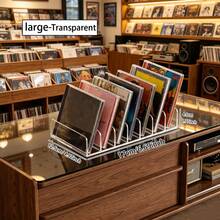 1件 CD/DVD 收納架 客廳家具光碟展示架，適合收藏與整理音樂光碟、遊戲光碟、電影 DVD，適用於居家客廳與視聽室展示，光碟收藏者收納容器 - 透明 - 查看 5