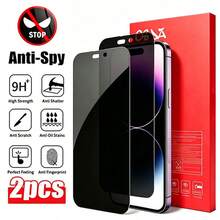 Protector de pantalla de privacidad, 2 compatible con iPhone 17 16 15 Pro 17promax 17pro 13, Protector de pantalla de vidrio de privacidad privacidad privacidad, Accesorios para teléfono, Protector de pantalla compatible con iPhone 17 Promax, Resistente al agua y a los arañazos, Protector de pantalla compatible con Samsung A 54 5g, Protector de pantalla compatible con Samsung S24 Ultra, [Versión internacional no versión local] - Multicolor - Ver 2