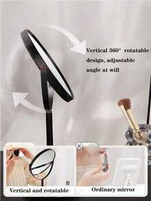 1pc European Style Matte Desktop Double-Sided Large Princess Mirror - Multicolor - View 5