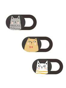 3pcs/6pcs Laptop Camera Cover Cute Style, Laptop Accessories, Camera Privacy Cover, Phone And Computer Camera Cover, Webcam Privacy Cover, Camera Blocker - Multicolor - View 11