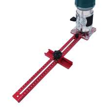 Extended 3-In-1 Milling Groove Bracket, Woodworking Milling Fixture, Aluminum Alloy Slotting Milling Roundness Device, Hole Trimming Machine Bracket, Adjustable Slotting Mountain Positioning Tool, Woodworking Cutting Circular Auxiliary Tool - Milling Groove Bracket - View 6