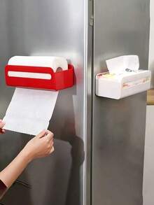 Hộp đựng khăn giấy gắn tường nam châm, hộp đựng khăn giấy kim loại nam châm, giá đựng khăn ướt, tiện lợi để lưu trữ găng tay dùng một lần và khăn giấy - Nhiều màu - Xem 4