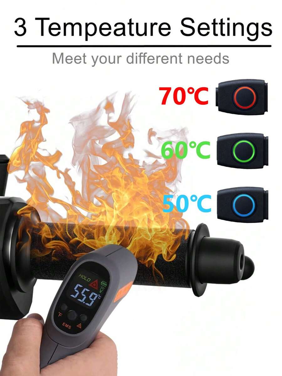 Pegangan Stang Motor Elektrik 5V USB Gaya Perekat Velcro Kontrol Suhu 3 Tingkat Tahan Air Sakelar Perekat Velcro Pegangan Stang Motor Pemanas Elektrik Kontrol Suhu Tahan Air Antarmuka USB Penggunaan Plug-In - Penutup stang berpemanas - View 1