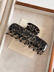 2件/1件 女款 11.5cm/4.53in 玳瑁色大號髮量輕量塑料髮夾，時尚百搭高端優雅極簡純色髮夾，適合日常穿著、休閒、派對、通勤、海灘、度假、髮型設計、馬尾、盤髮、洗臉、沐浴、化妝、穿搭，髮飾（字母為單面且無意義） - 彩色 - 查看 4