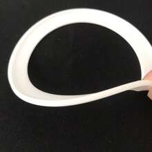 5PCS Silicone Sealing Gaskets Anti-Slip White Flat Washers Leak-Proof Silicone Rings Household Pipe Fittings Silicone Pads - 81 X 62 X 2.5 mm - View 5